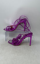 Load image into Gallery viewer, Schutz Womens Vikki Purple Tie Stiletto Heel Strappy Sandals Size 8.5B
