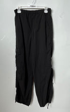Load image into Gallery viewer, Zara Womens Black Elastic Waist Flap Pockets Pull-On Cargo Pants Size S
