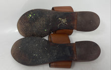 Load image into Gallery viewer, Authentic Tory Burch Womens Patos Disk 73193 Brown Thong Sandals Size 9.5 M Worn
