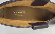 Load image into Gallery viewer, Coach Womens Aliza Q650 Brown Leather Round Toe High Ankle Booties Size 8M
