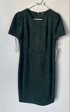 Load image into Gallery viewer, Calvin Klein Womens Green Short Sleeve Back Zip Sheath Dress Size 12
