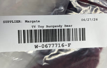 Load image into Gallery viewer, TY Burgundy Beanie Baby Attic Treasures Collection Plush Teddy Bear Soft Toy

