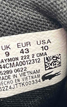 Load image into Gallery viewer, Lacoste Mens Chaymon Black Leather Lace-Up Low Top Sneakers Shoes Size 10
