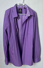 Load image into Gallery viewer, English Laundry Mens Purple Printed Cotton Collared Button-Up Shirt Size 2XL
