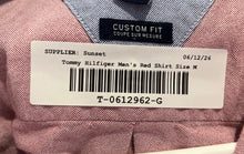Load image into Gallery viewer, Tommy Hilfiger Mens Red Long Sleeve Custom Fit Button-Up Shirt Size M
