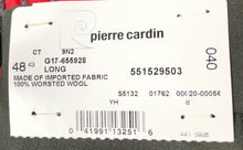 Load image into Gallery viewer, Pierre Cardin Mens Green Wool Flat Front Pockets Straight Dress Pants Size W43
