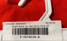 Load image into Gallery viewer, Psycho Bunny Boys Red Cotton Short Sleeve Collared Stretch Polo Shirt Size 3T
