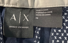 Load image into Gallery viewer, Armani Exchange Mens Blue Flat Front Pockets Straight Leg Dress Pants Size 38
