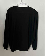 Load image into Gallery viewer, Alfred Dunner Womens Black Knitted Long Sleeve Pullover Sweater Size Medium
