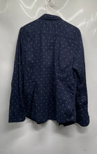 Load image into Gallery viewer, Tommy Hilfiger Womens Blue White Polka Dot Long Sleeve Button-Up Shirt Size XL
