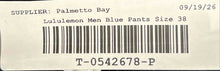 Load image into Gallery viewer, Lululemon Mens Blue ABC 5-Pocket Flat Front Straight Leg Chino Pants Size 38
