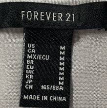 Load image into Gallery viewer, Forever 21 Womens Silver Short Sleeve Crew Neck Blouse Top Size Medium

