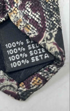 Load image into Gallery viewer, Enzo Mens Multicolor Floral Silk Keeper Loop Adjustable Designer Tie
