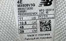 Load image into Gallery viewer, New Balance Mens 608 V3 MX608V3G White Lace-Up Running Shoes Size 11 4E
