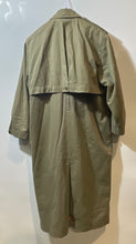 Load image into Gallery viewer, Together Womens Green Long Sleeve Button Front Military Style Trench Coat Size 6
