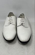 Load image into Gallery viewer, Bruno Marc Mens White Leather Lace-Up Low Top Oxford Dress Shoes Size 13

