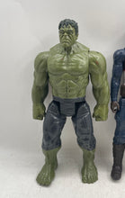 Load image into Gallery viewer, Marvel Hulk Spiderman Captain America Black Panther Action Figure Lot Of 4
