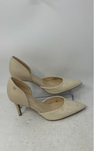 Load image into Gallery viewer, Calvin Klein Womens Gloria Beige Leather High Stiletto D'Orsay Heels Size 8M

