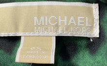 Load image into Gallery viewer, Michael Kors Womens Green Black Long Sleeve Full-Zip Shirt Size 3X
