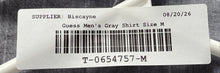Load image into Gallery viewer, Guess Mens Gray Cotton Long Sleeve Regular Fit Button-Up Shirt Size Medium
