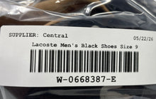 Load image into Gallery viewer, Lacoste Mens Bayliss 119 1 U Black Lace-Up Low Top Sneaker Shoes Size 9
