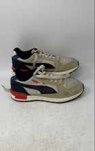 Load image into Gallery viewer, Puma Unisex Kids Graviton Pro Beige Black Red Suede Lace-Up Sneaker Shoes Sz 5C
