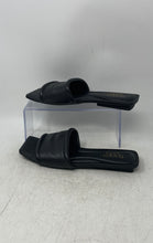 Load image into Gallery viewer, Franco Sarto Womens Caven Black Leather Square Toe Slip-On Slide Sandals Size 9M
