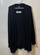 Load image into Gallery viewer, Express Womens Black Long Sleeve Regular Fit Open Front Cardigan Sweater Size M
