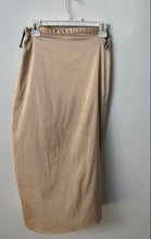 Load image into Gallery viewer, Forever 21 Womens Gold-Tone Flat Front Long Maxi Skirt Size Small
