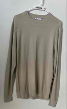 Load image into Gallery viewer, Zara Mens Cream Knitted Long Sleeve Crew Neck Pullover Sweater Size Medium
