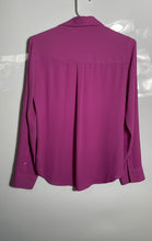 Load image into Gallery viewer, Express Womens Portofino Pink Long Sleeve Double Pockets Button-Up Shirt Size XS
