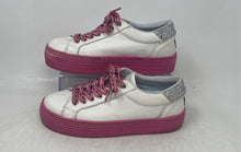 Load image into Gallery viewer, Chiara Ferragni Womens White Pink Leather Platform Sneaker Shoes Size EUR 36
