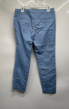Load image into Gallery viewer, Zara Womens Blue Flat Front Slash Pocket Straight Leg Chino Pants Size M
