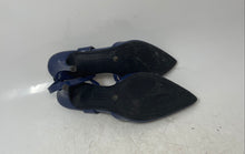 Load image into Gallery viewer, Liz Claiborne Womens Blue Pointed Toe Stiletto Slingback Heels Size 8.5M
