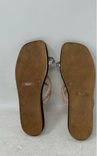 Load image into Gallery viewer, Mariella Womens Peach Rhinestone Crisscross Strap Slip-On Slide Sandals Size 9M
