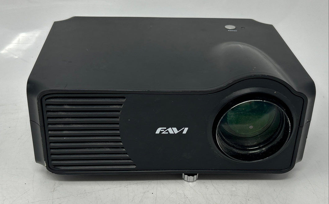 Favi Black HDMI VGA USB RCA S Video Home Theater Projector Not Tested