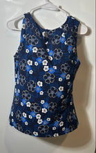 Load image into Gallery viewer, Tommy Hilfiger Womens Blue White Floral Crew Neck Blouse Top Size Medium
