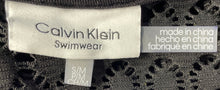 Load image into Gallery viewer, Calvin Klein Womens Black Short Sleeve Swimwear Cover-Up Dress Size S/M

