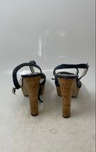 Load image into Gallery viewer, Michael Kors Womens Lucia Gray Suede Platform Heel Ankle Strap Sandals Size 10M
