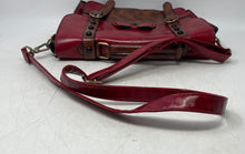 Load image into Gallery viewer, Ecosusi Womens Red Brown Leather Detachable Crossbody Strap Messenger Bag
