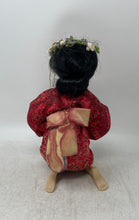 Load image into Gallery viewer, Ashton Drake Dream Of Harmony Japanese Red Kimono Floral Porcelain Doll
