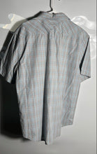 Load image into Gallery viewer, Calvin Klein Mens Gray Plaid Print Short Sleeve Button-Up Shirt Size XL
