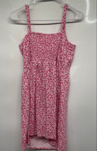 Load image into Gallery viewer, Old Navy Womens Pink White Floral Sleeveless Smocked Pullover Mini Dress Size L
