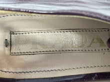 Load image into Gallery viewer, Authentic Prada Womens Burgundy Patent Leather Derby Shoes Size EUR 37 Damaged
