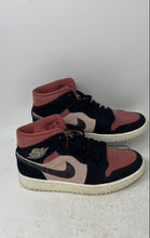 Load image into Gallery viewer, Nike Womens Air Jordan 1 Mid BQ6472-202 Red Black Sneaker Shoes Size 7.5
