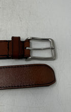 Load image into Gallery viewer, Fossil Mens Brown Leather Adjustable Rectangular Pin Buckle Dress Belt Size 34
