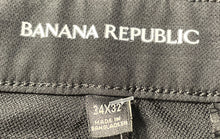 Load image into Gallery viewer, Banana Republic Mens Black Straight Leg Dress Pants Size 34X32
