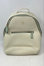 Load image into Gallery viewer, Vanessa Williams Womens Bone White Leather Pockets Adjustable Strap Backpack
