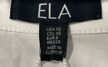 Load image into Gallery viewer, Ela Womens White Long Sleeve Regular Fit Collared Button-Up Shirt Size XS w/ Tag
