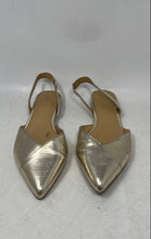 Load image into Gallery viewer, J.Crew Womens BZ220 Gold Metallic Pointed Toe Slip-On Slingback Flats Size 9.5
